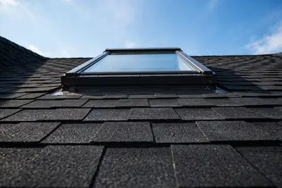Illustrative photograph showing skylight repair