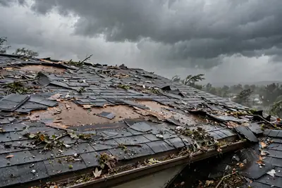 Storm damage roof repair Union City NJ
